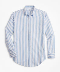 Regent Fit Oxford Wide Stripe Sport Shirt