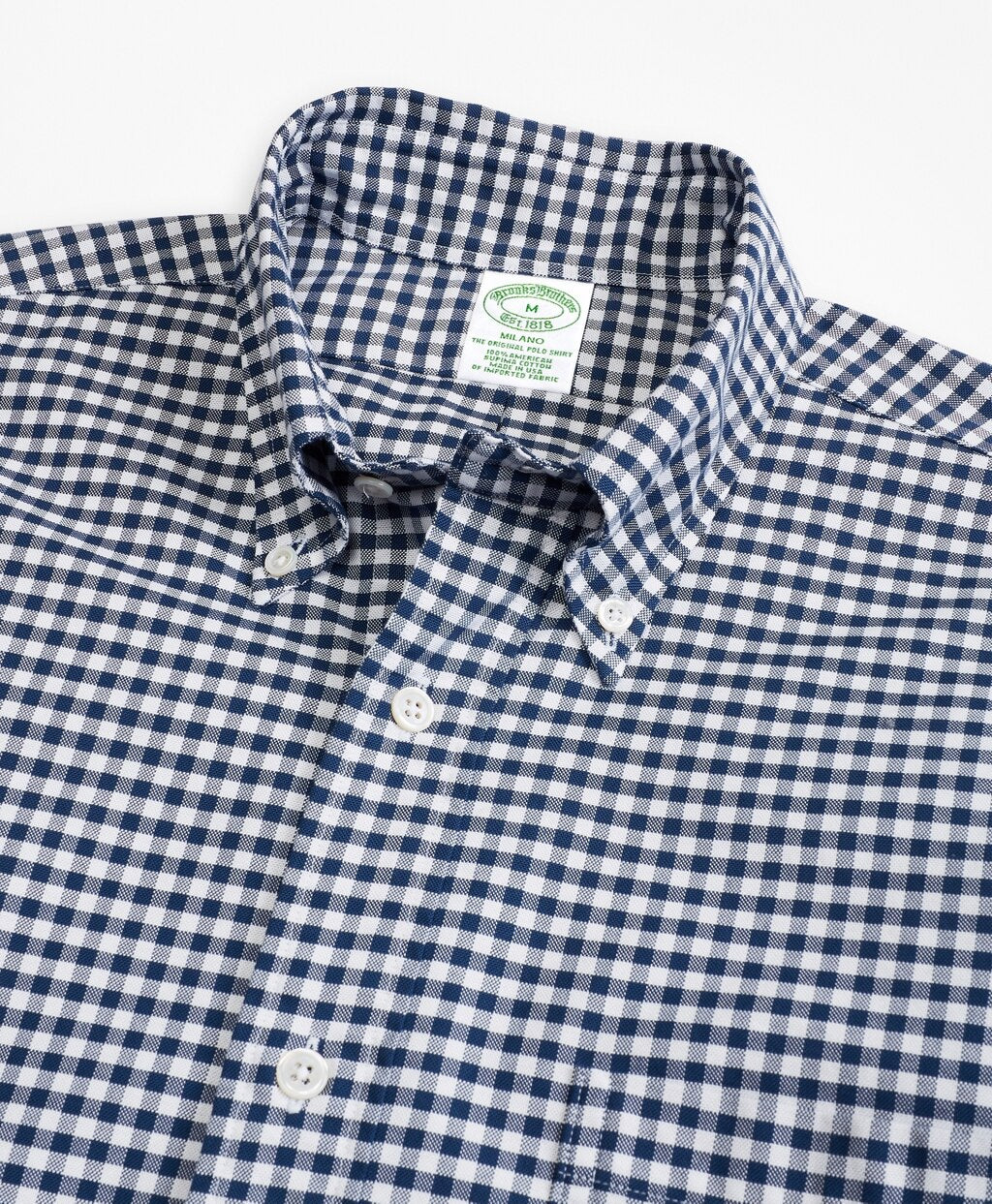 Milano Fit Oxford Gingham Sport Shirt