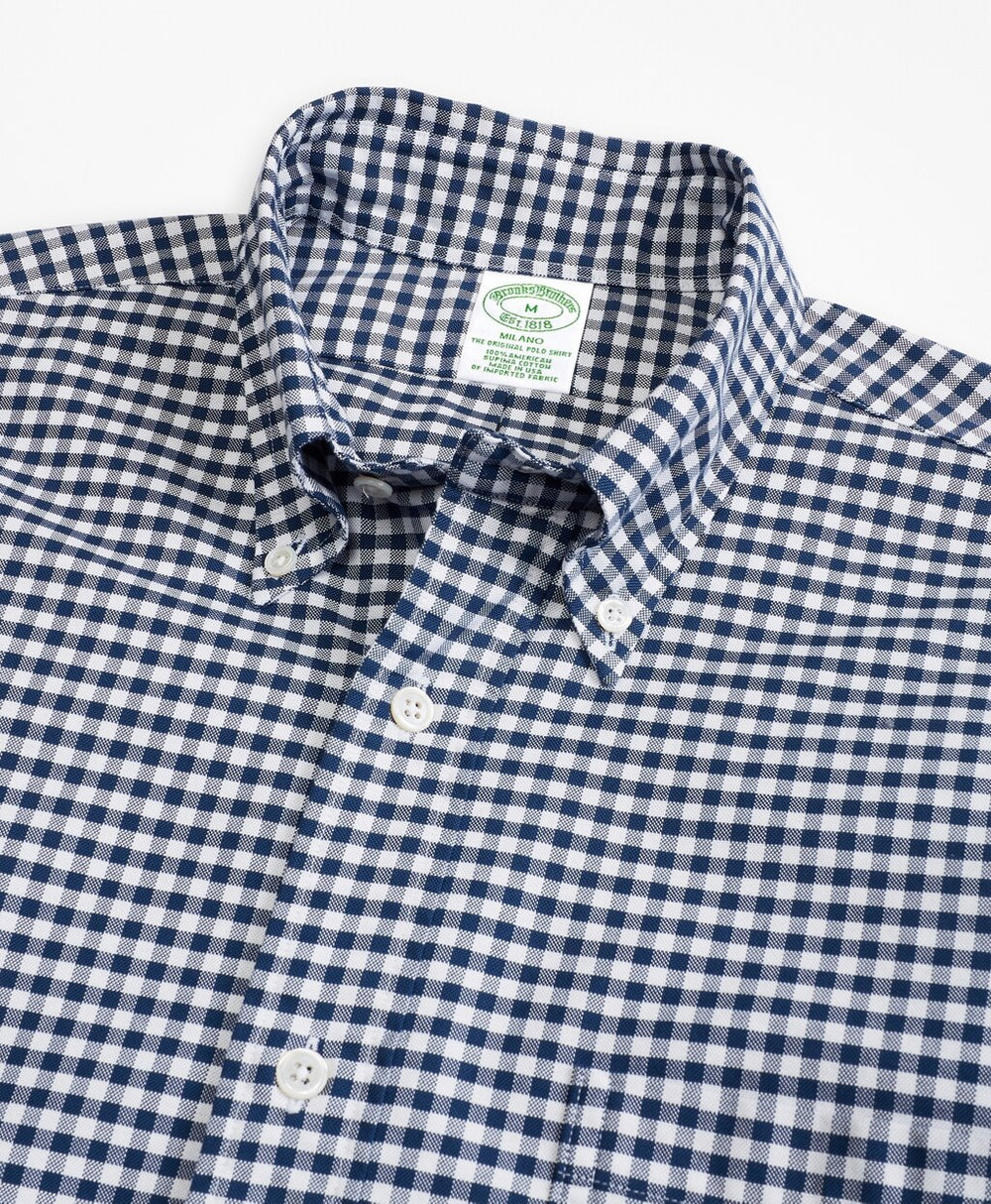 Milano Fit Oxford Gingham Sport Shirt