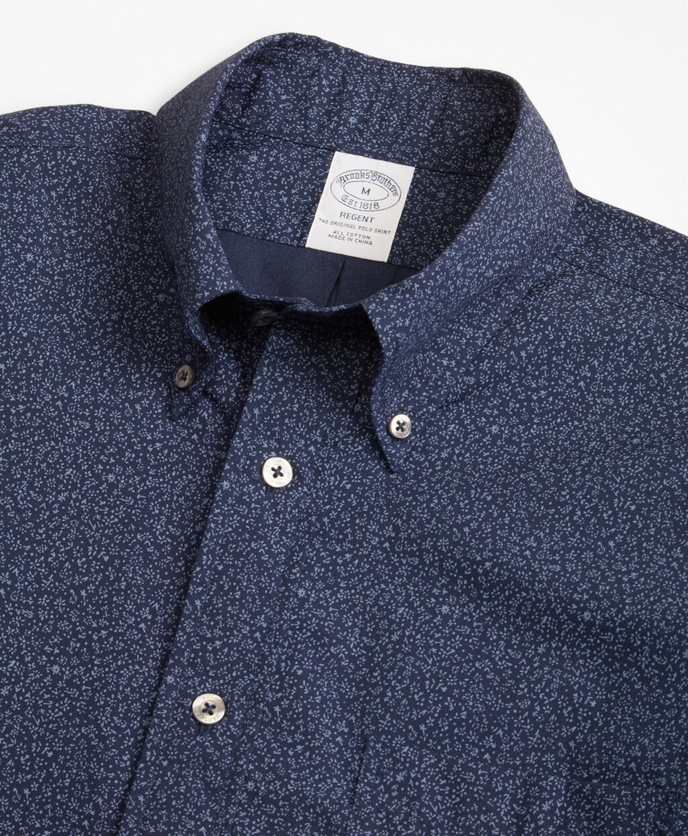 Regent Fit Floral Indigo Sport Shirt