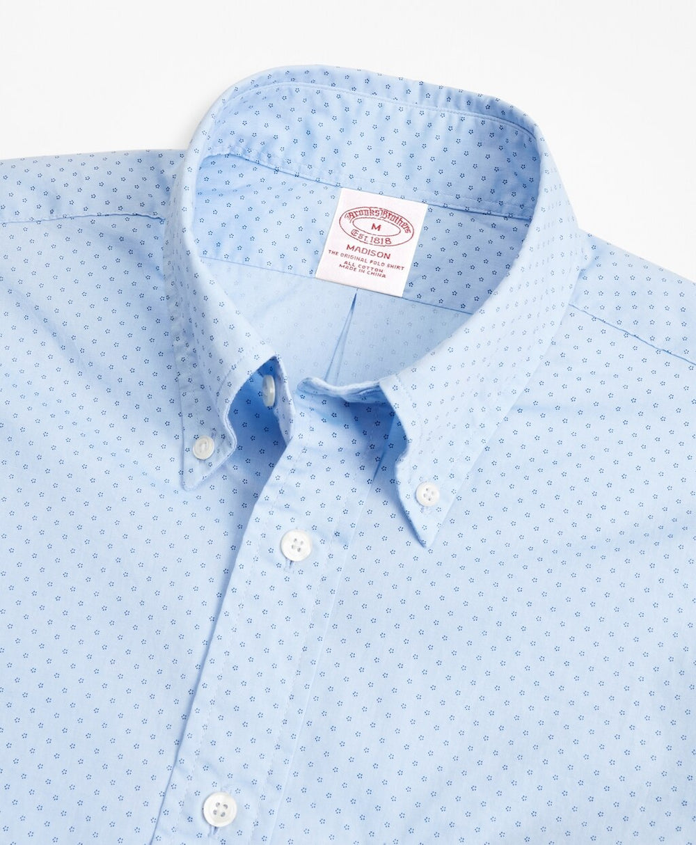 Madison Fit Micro-Floral Print Sport Shirt