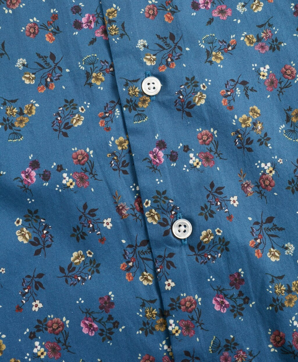 Golden Fleece® Regent Fit Blue Floral Sport Shirt