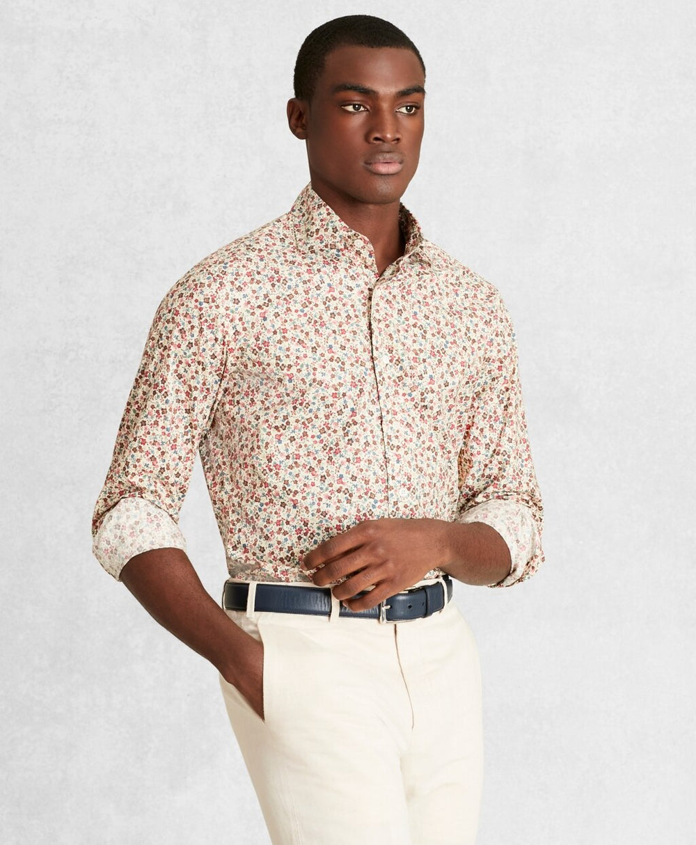 Golden Fleece® Regent Fit Multi-Color Floral Sport Shirt