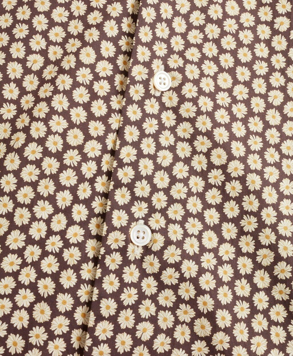Golden Fleece® Regent Fit Brown Floral Sport Shirt