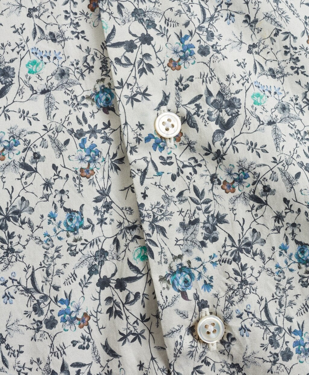 Golden Fleece® Regent Fit White Floral Sport Shirt