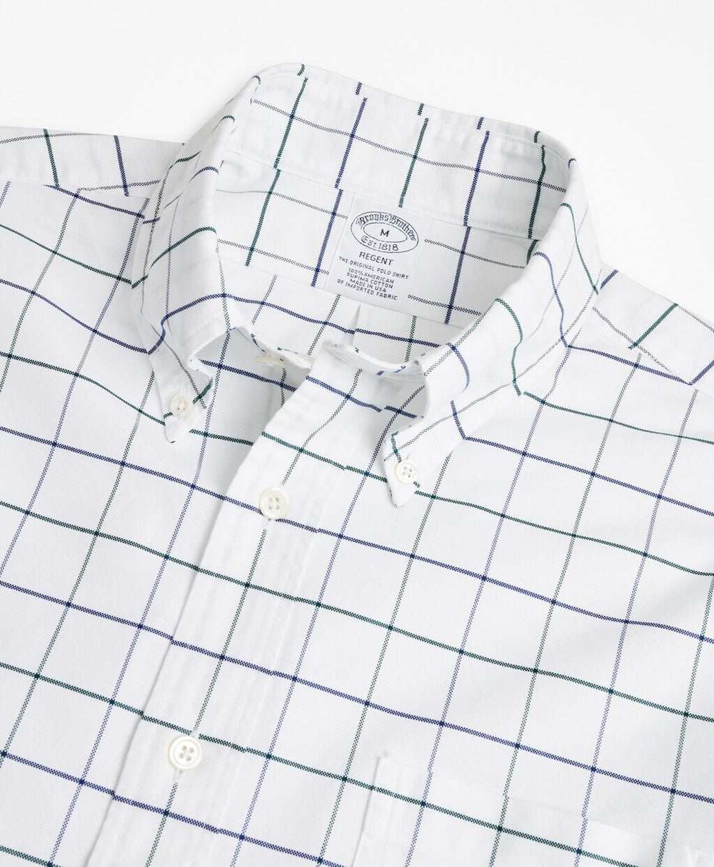 Regent Fit Oxford Windowpane Sport Shirt