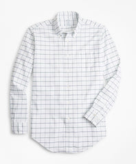Regent Fit Oxford Windowpane Sport Shirt