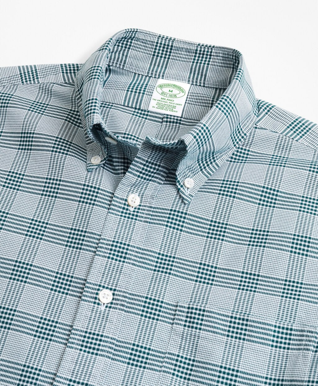 Milano Fit Oxford Glen Plaid Sport Shirt