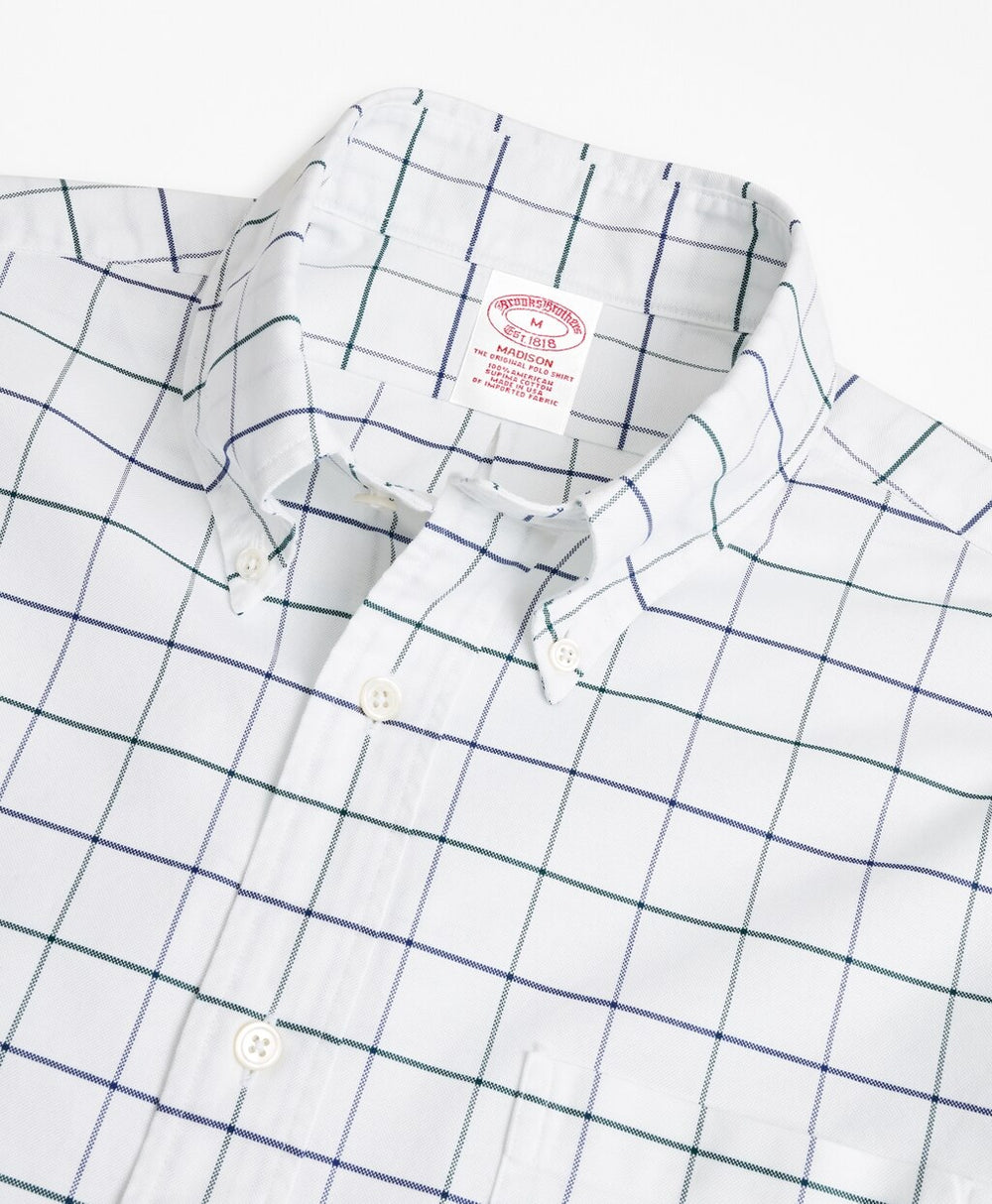 Madison Fit Oxford Windowpane Sport Shirt