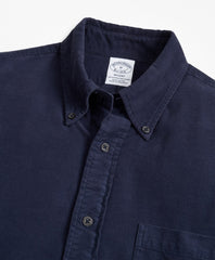 Regent Fit Garment-Dyed Corduroy Sport Shirt