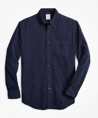 Regent Fit Garment-Dyed Corduroy Sport Shirt
