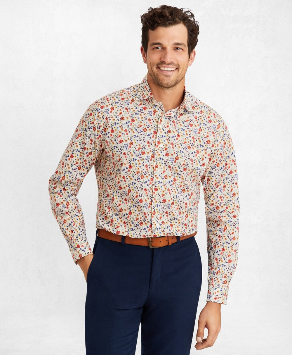 Golden Fleece® Regent Fit Multi-Floral Sport Shirt