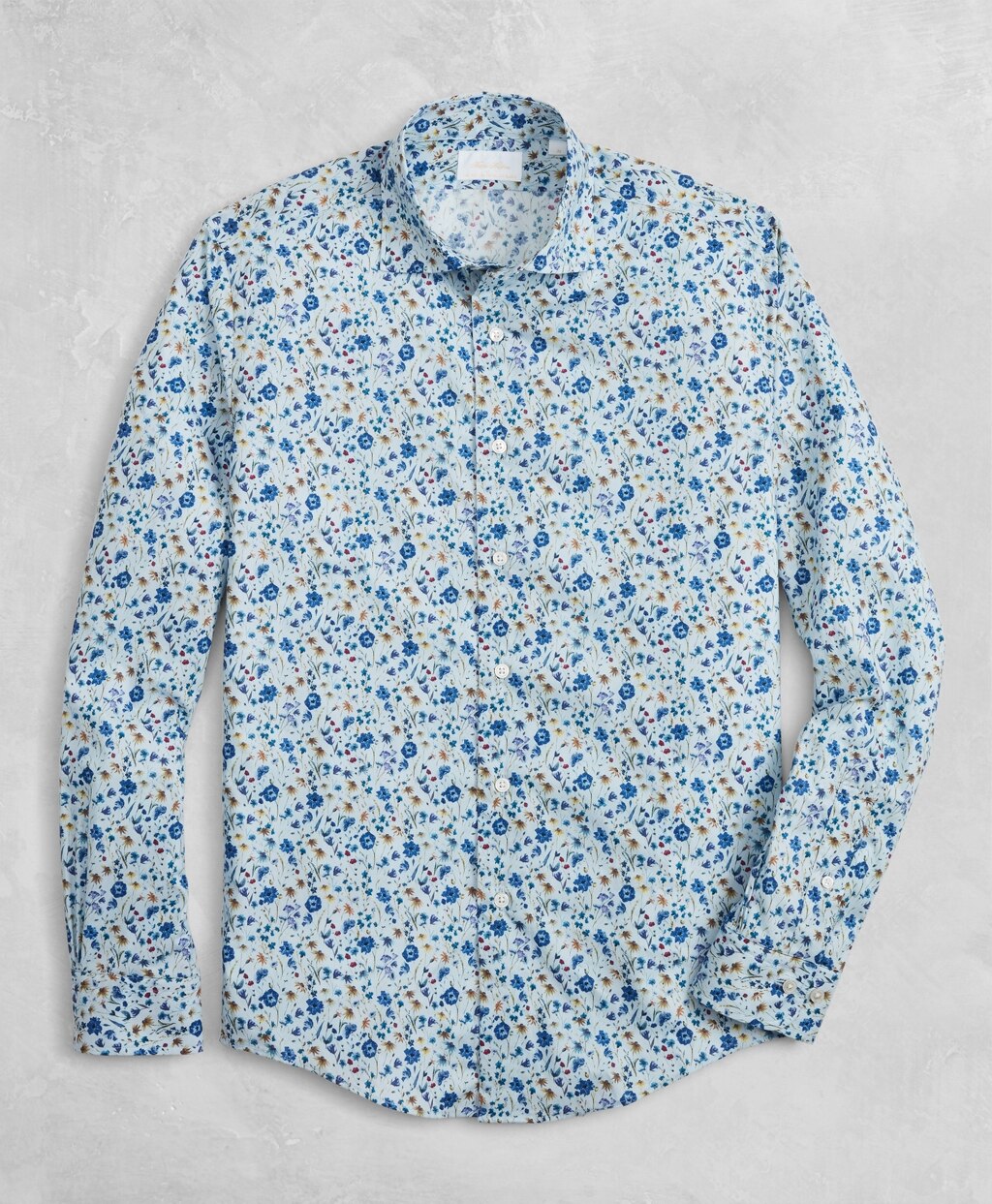 Golden Fleece® Regent Fit Light-Blue Floral Sport Shirt
