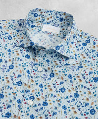 Golden Fleece® Regent Fit Light-Blue Floral Sport Shirt