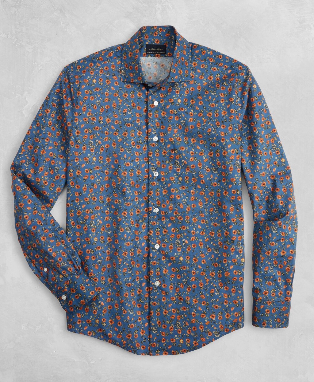 Golden Fleece® Regent Fit Blue Floral Sport Shirt