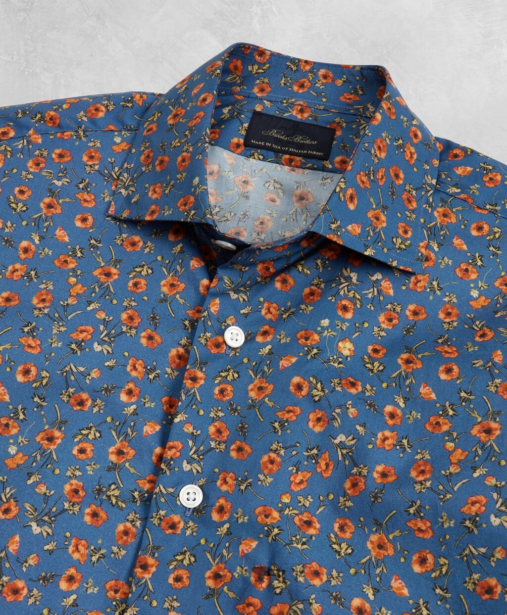 Golden Fleece® Regent Fit Blue Floral Sport Shirt