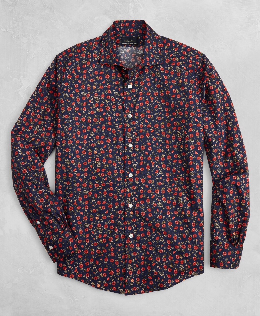 Golden Fleece® Regent Fit Navy Floral Sport Shirt