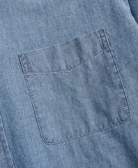 Milano Slim-Fit Sport Shirt, Indigo Chambray