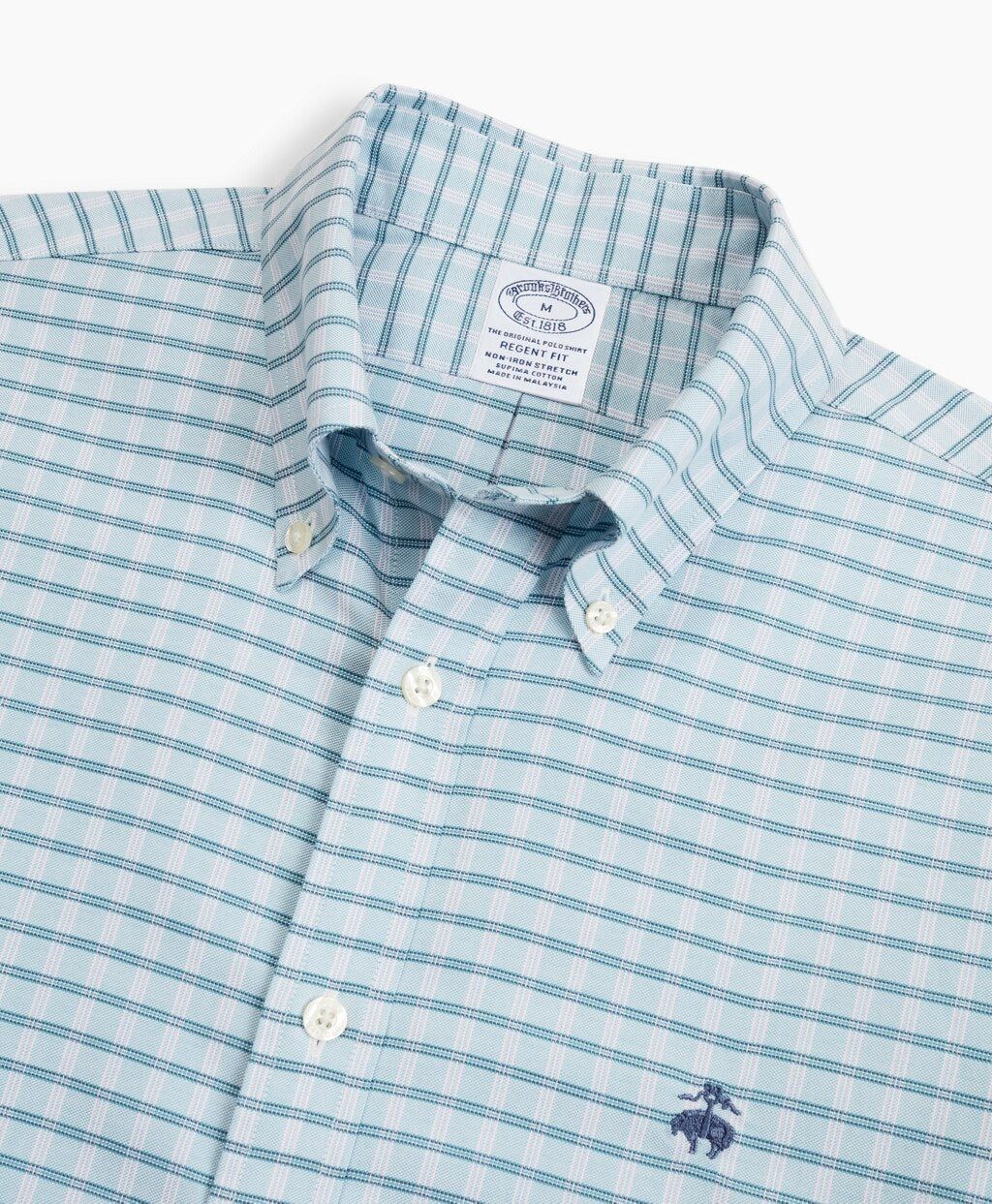 Stretch Regent Fitted Sport Shirt, Non-Iron Check
