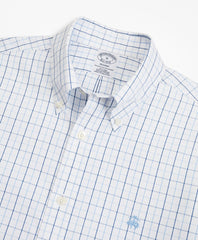 Stretch Regent Fitted Sport Shirt, Non-Iron Windowpane