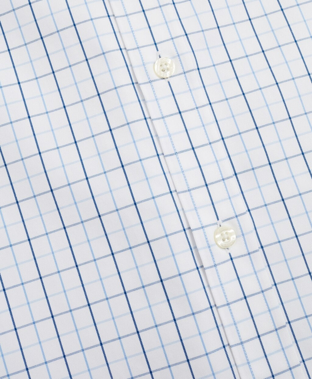 Stretch Regent Fitted Sport Shirt, Non-Iron Windowpane
