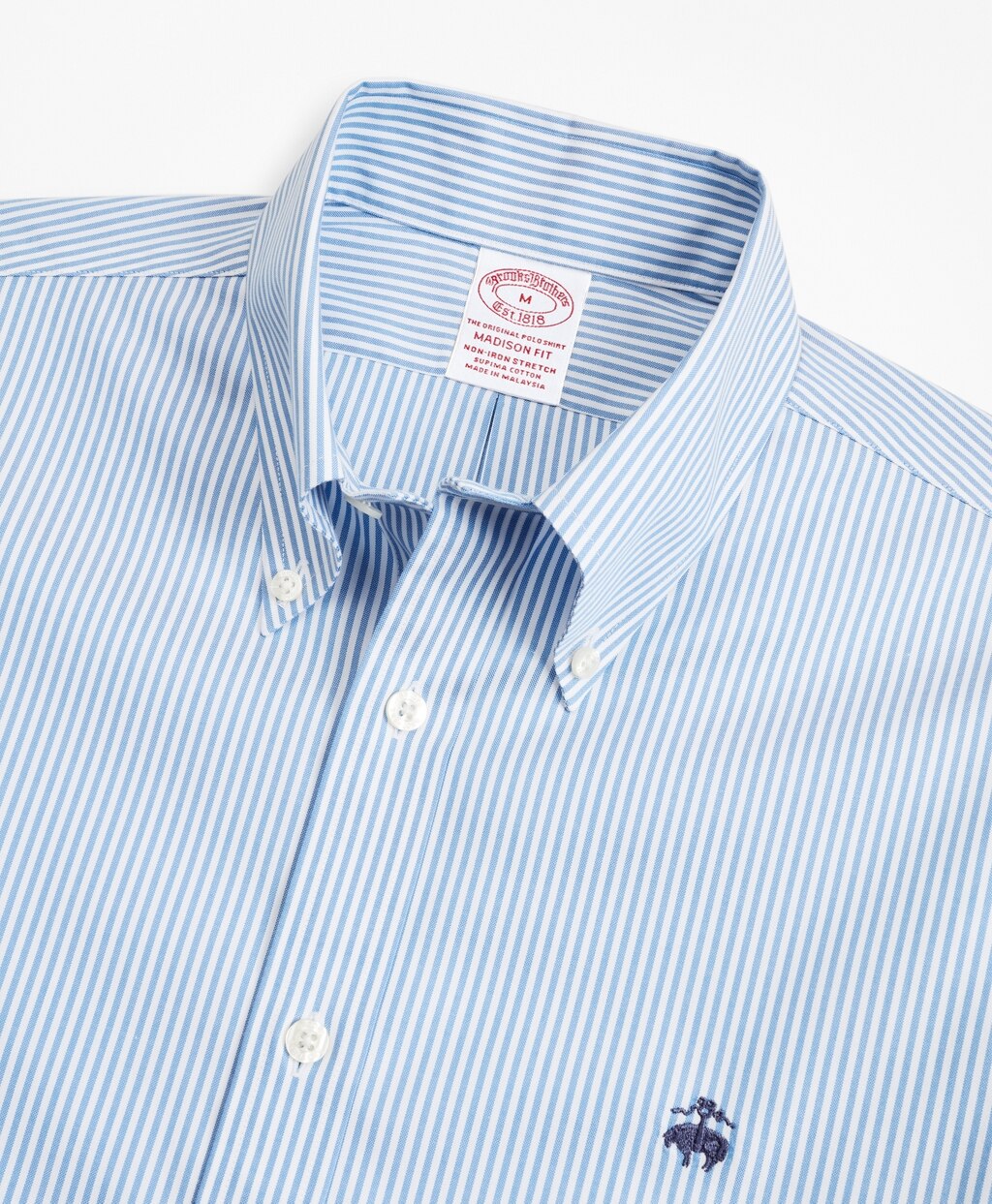 Stretch Madison Classic-Fit Sport Shirt, Non-Iron Stripe