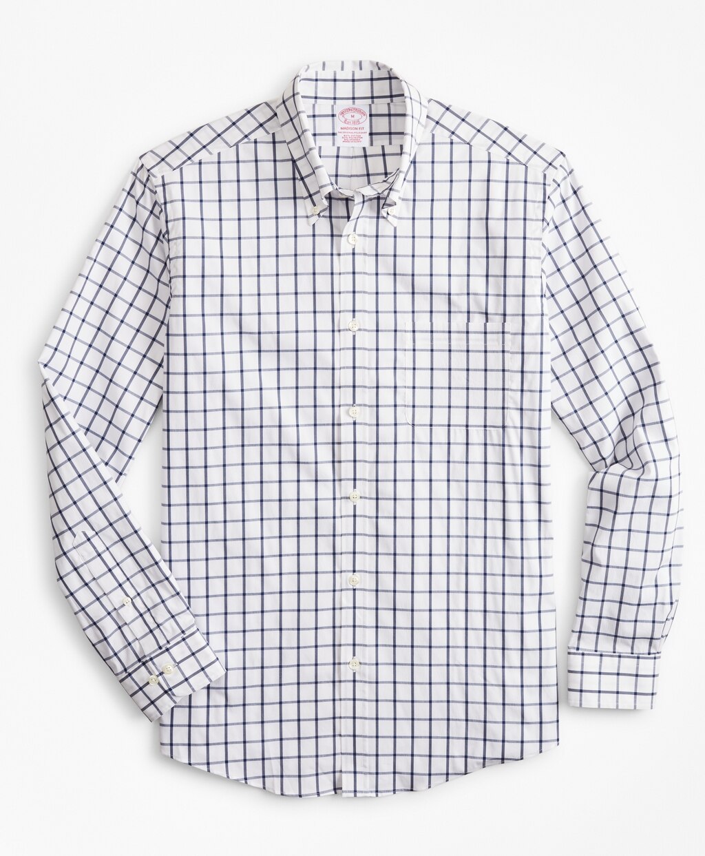 Madison Classic-Fit Sport Shirt, Performance Series with COOLMAX®, Windowpane