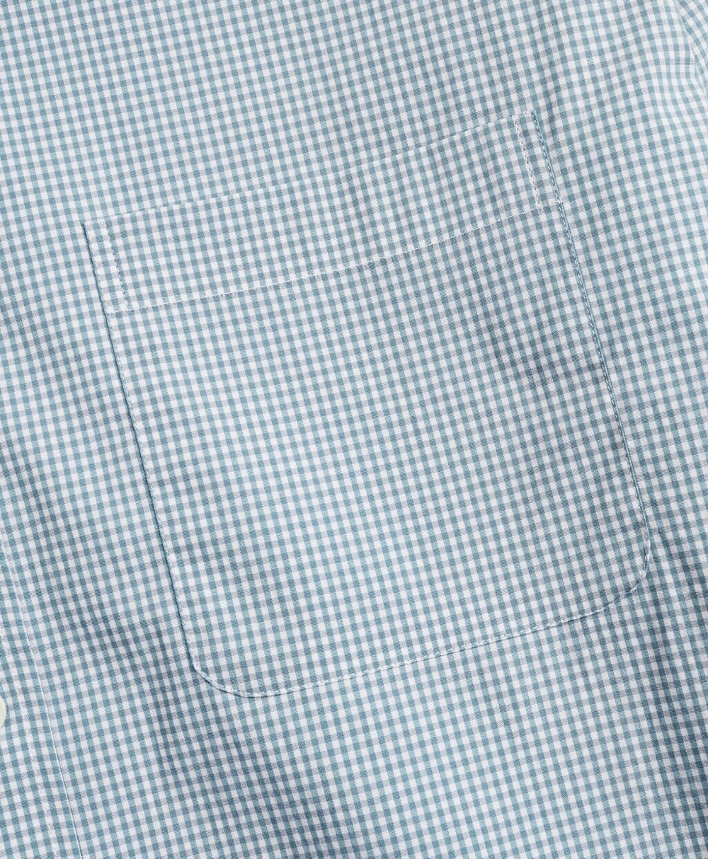 Milano Slim-Fit Sport Shirt, Performance Series with COOLMAX®, Gingham