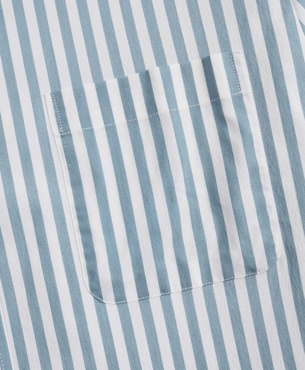 Milano Slim-Fit Sport Shirt, Performance Series with COOLMAX®, Stripe