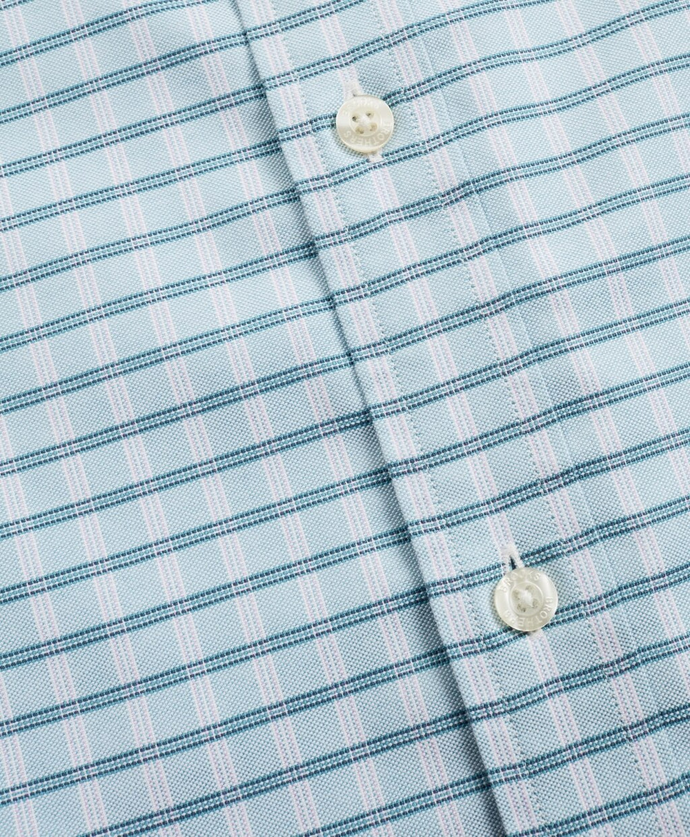 Stretch Regent Fitted Sport Shirt, Non-Iron Short-Sleeve Check