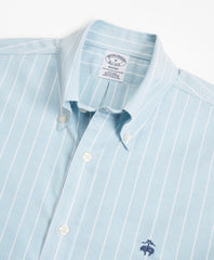 Stretch Regent Fitted Sport Shirt, Non-Iron Short-Sleeve Stripe
