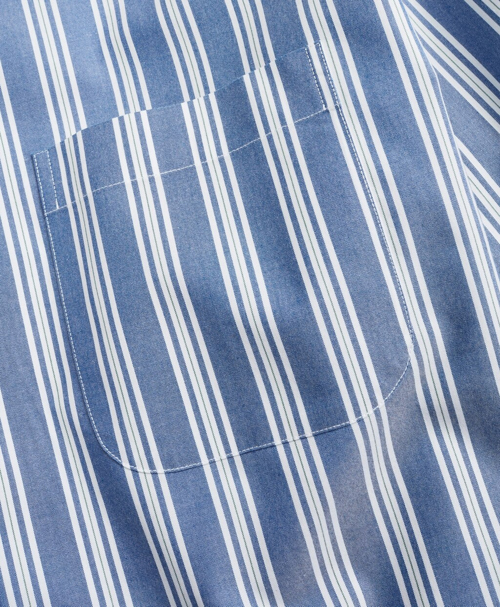 Stretch Madison Classic-Fit Sport Shirt, Non-Iron Awning Stripe