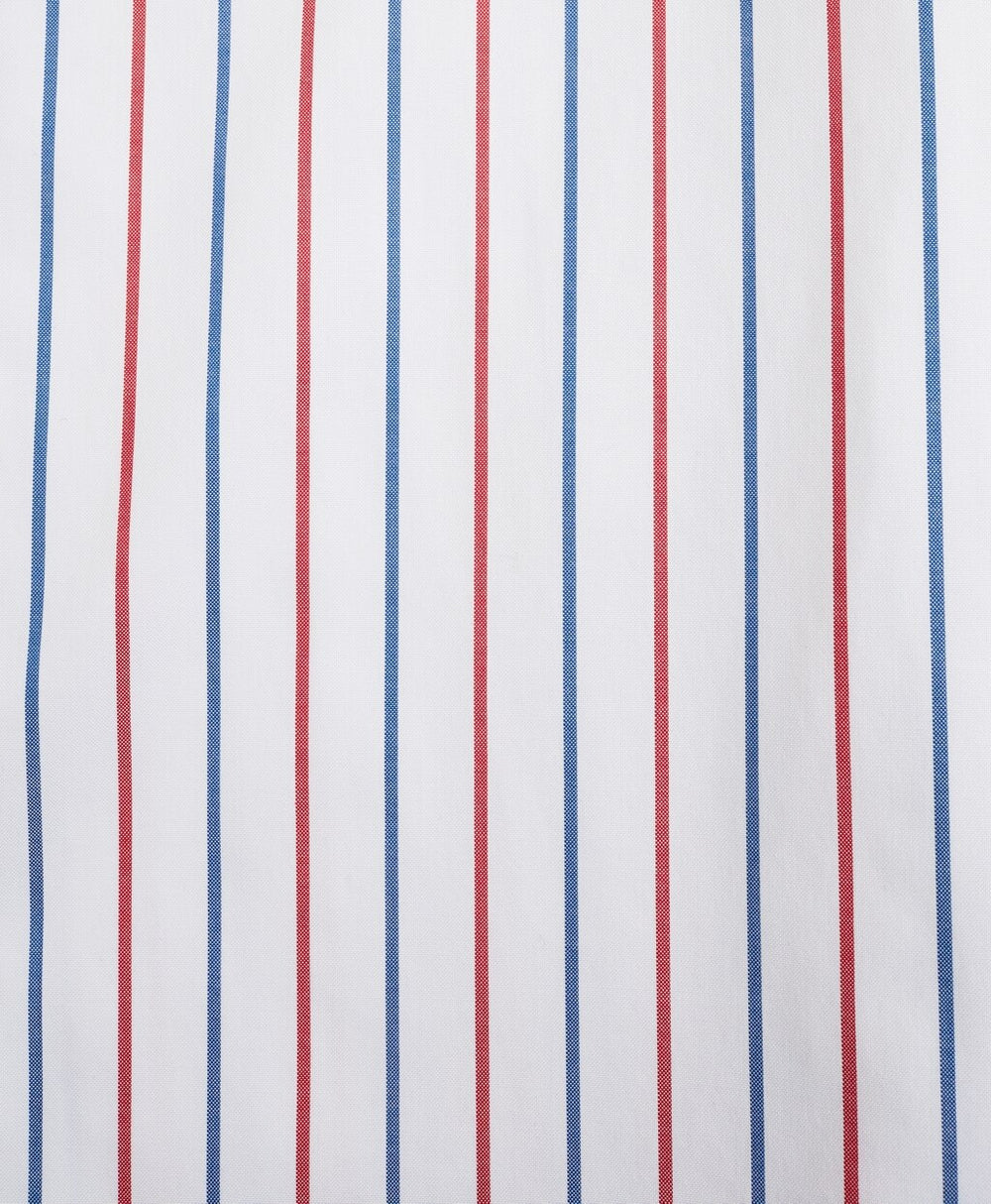 Stretch Milano Slim-Fit Sport Shirt, Non-Iron Stripe