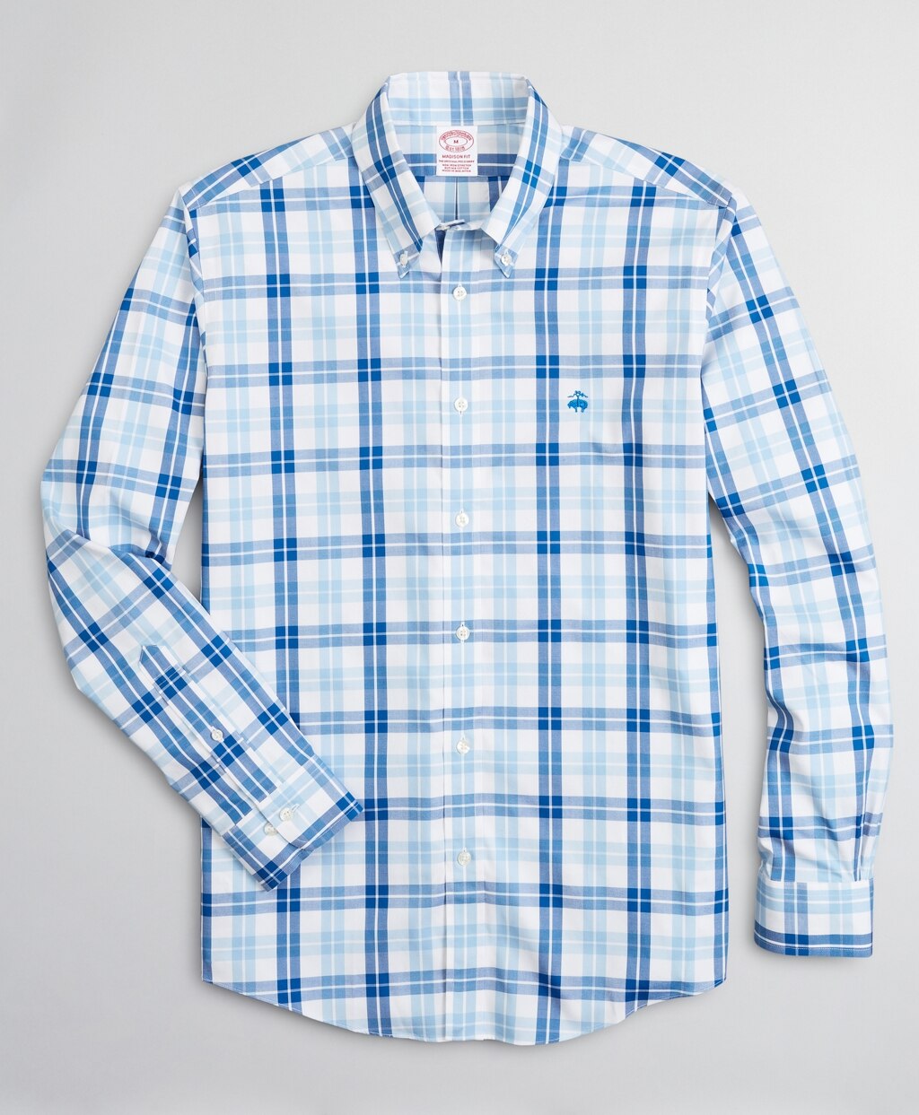Stretch Madison Classic-Fit Sport Shirt, Non-Iron Check