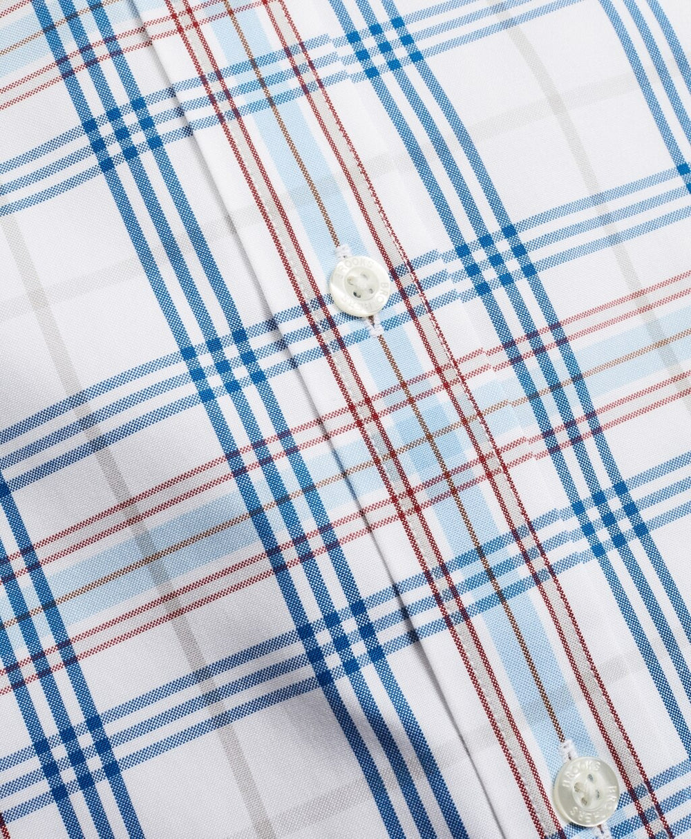 Stretch Madison Classic-Fit Sport Shirt, Non-Iron Multi-Plaid