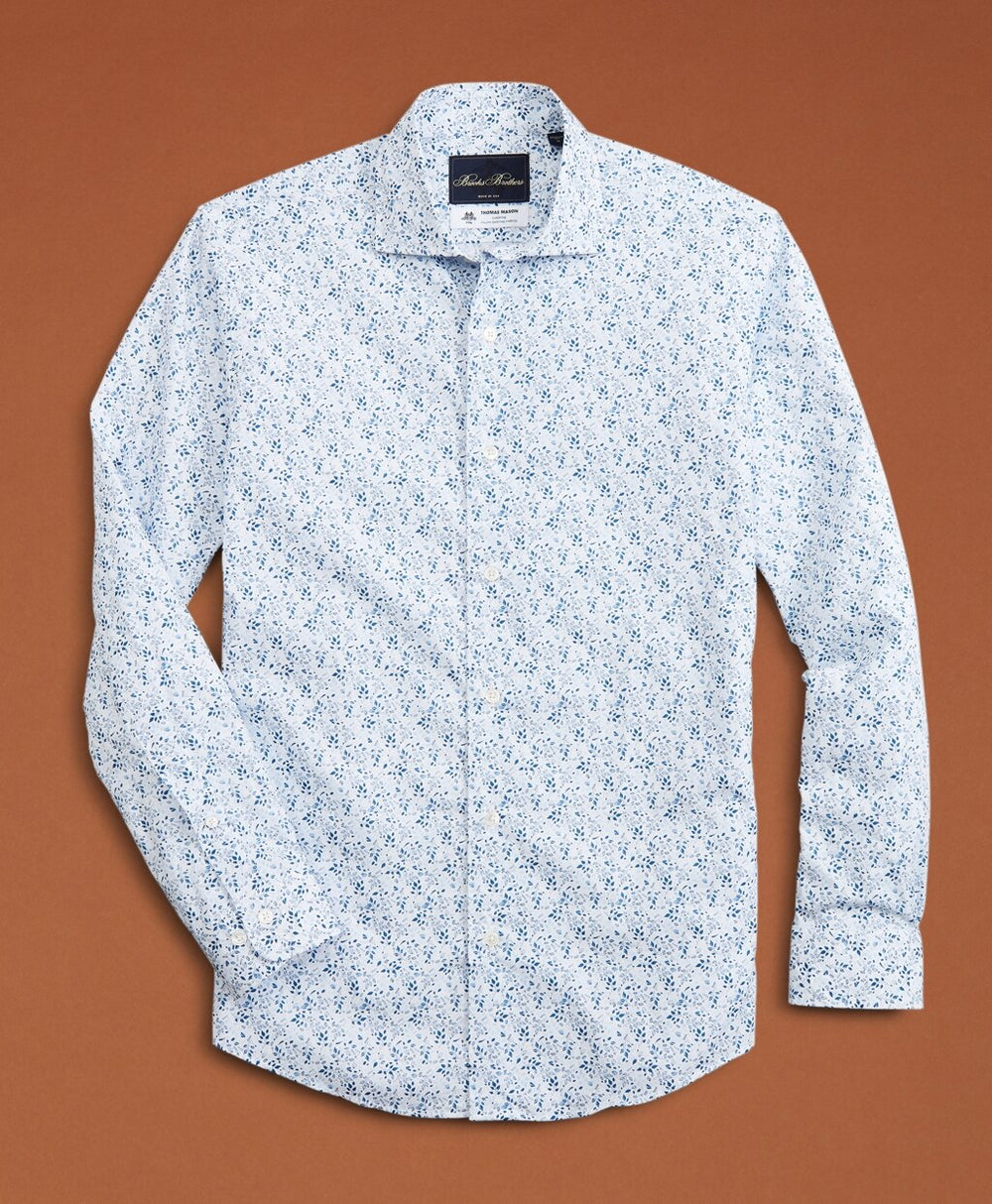 Golden Fleece® Regent Fit Flower-Print Poplin Sport Shirt