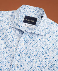 Golden Fleece® Regent Fit Flower-Print Poplin Sport Shirt