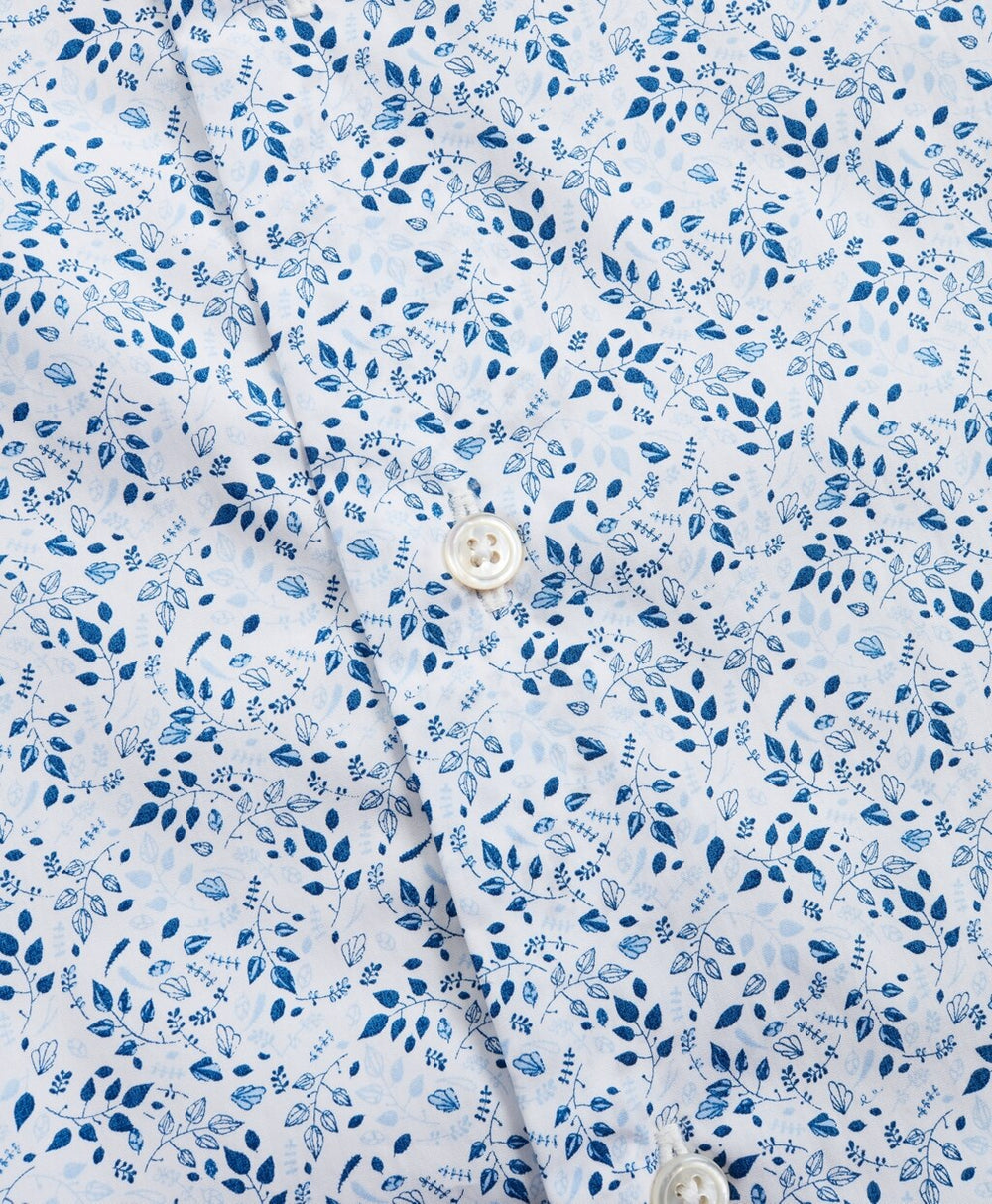 Golden Fleece® Regent Fit Flower-Print Poplin Sport Shirt
