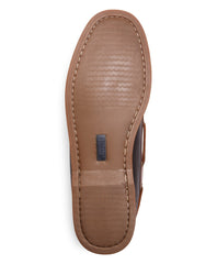 Contrasting Leather Boat Shoes