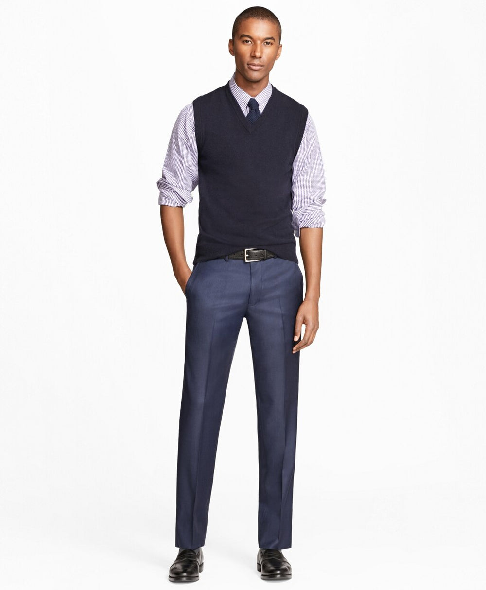 Milano Fit Stretch Wool Trousers