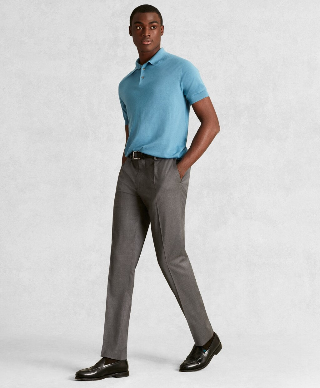 Golden Fleece® Wool Pleated Trousers