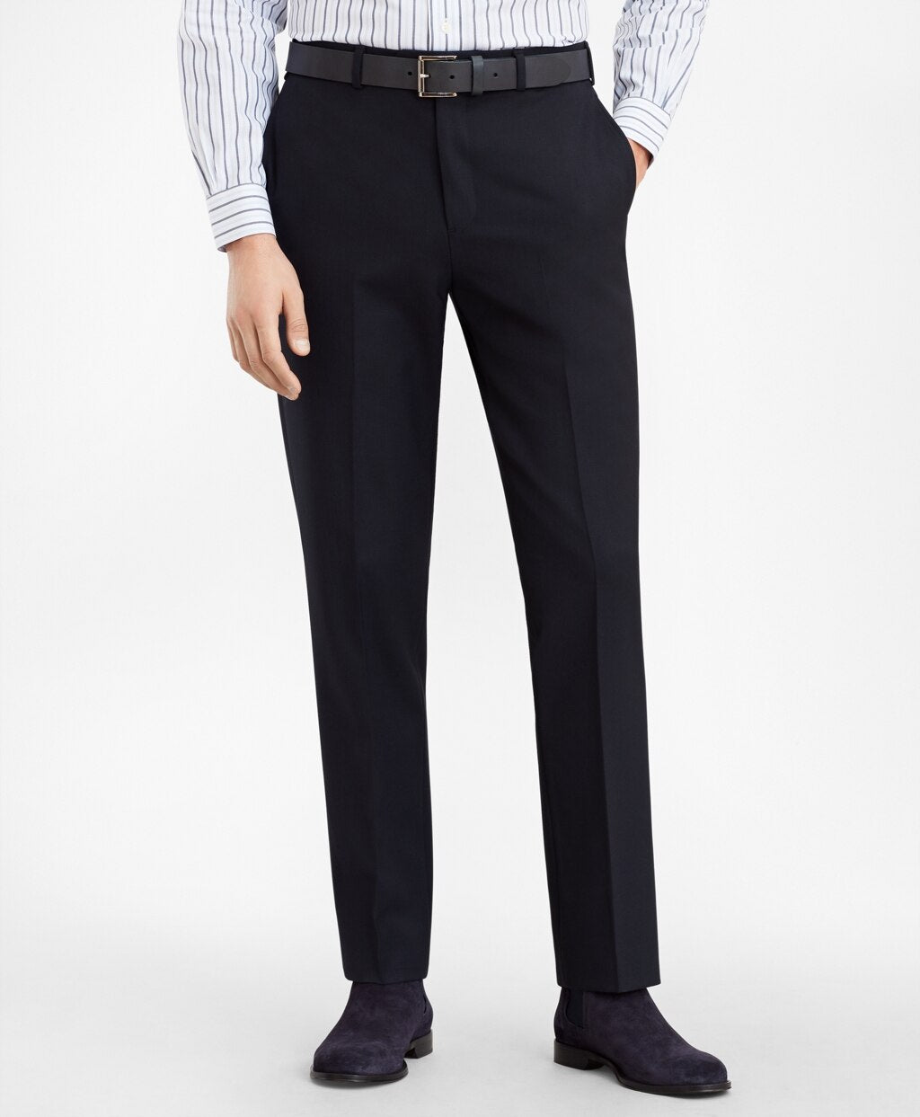 Regent Fit Stretch Wool Trousers