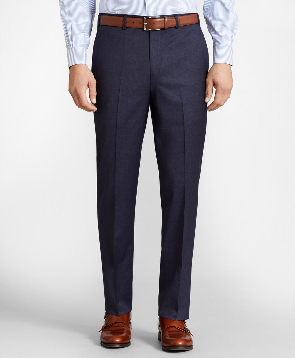BrooksFlex™ Regent-Fit Wool Trousers, Unfinished Hem