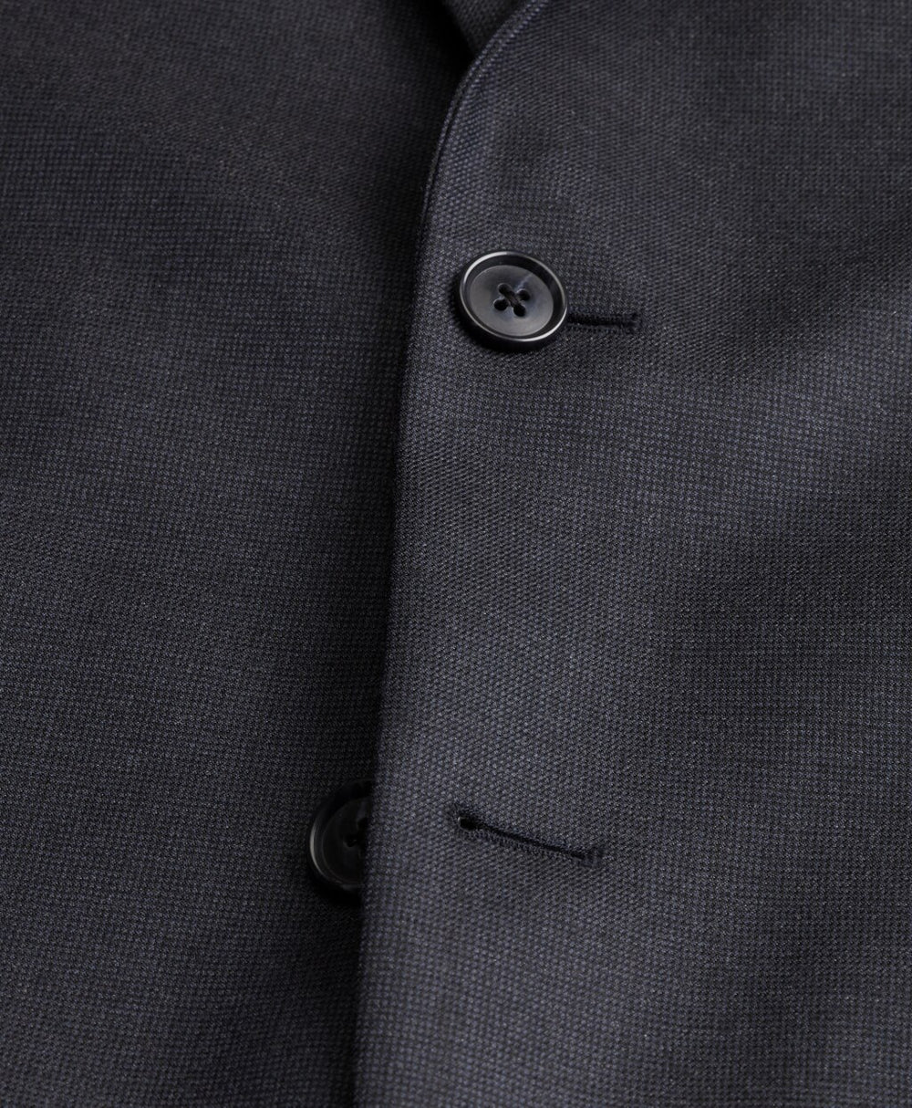 Madison Fit Saxxon™ Wool Navy Tic 1818 Suit