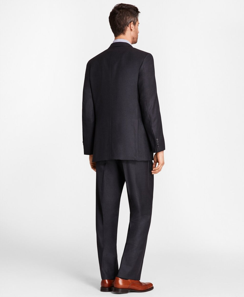 Madison Fit Saxxon™ Wool Navy Tic 1818 Suit