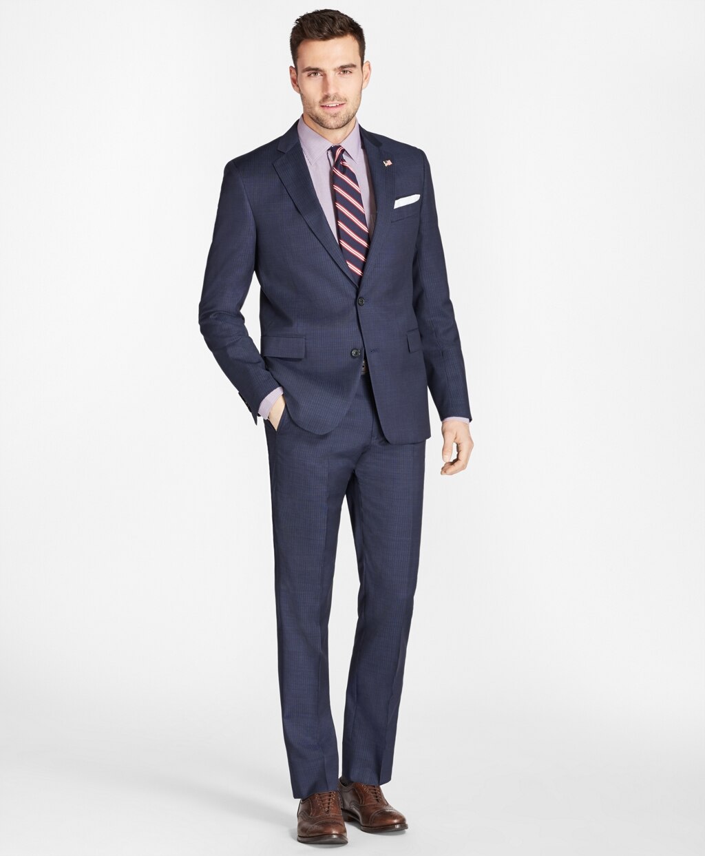 Regent Fit Tic with Stripe 1818 Suit