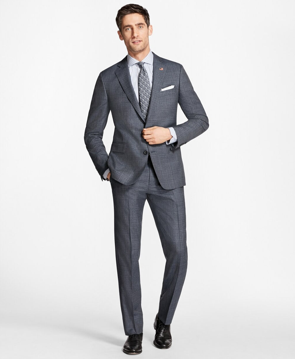 Regent Fit Plaid 1818 Suit