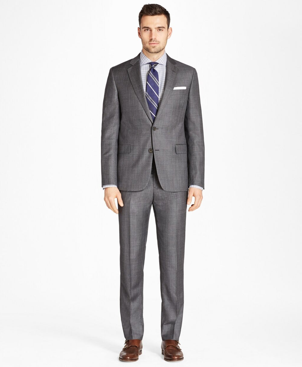 Regent Fit Plaid 1818 Suit