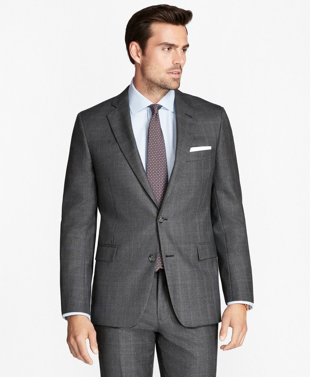 Regent Fit Open Plaid 1818 Suit