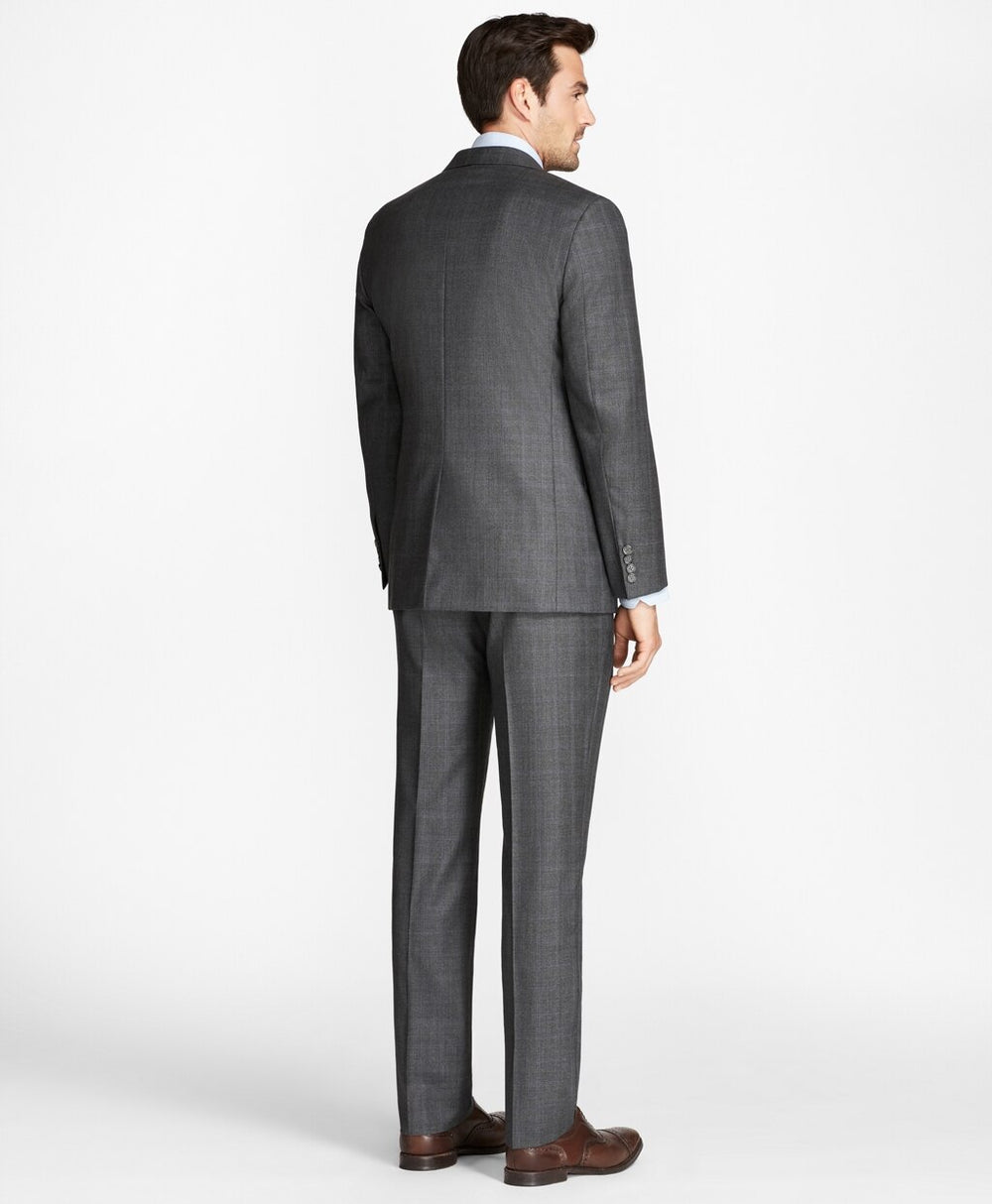 Regent Fit Open Plaid 1818 Suit